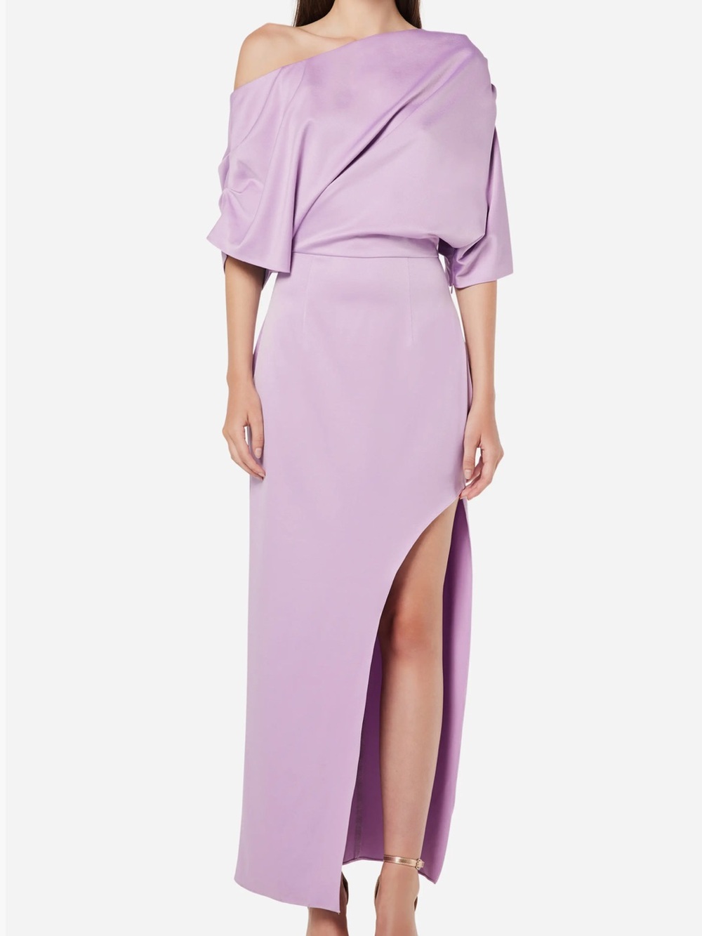 ELLIATT Andrea One-Shoulder Satin Gown
